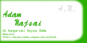 adam majsai business card